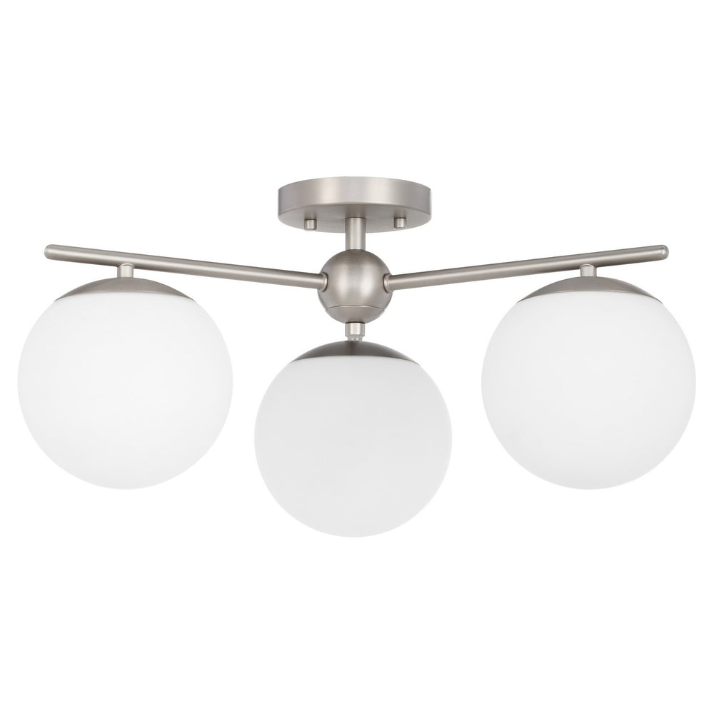 QuorumJasperThree Light Semi-Flush Mount