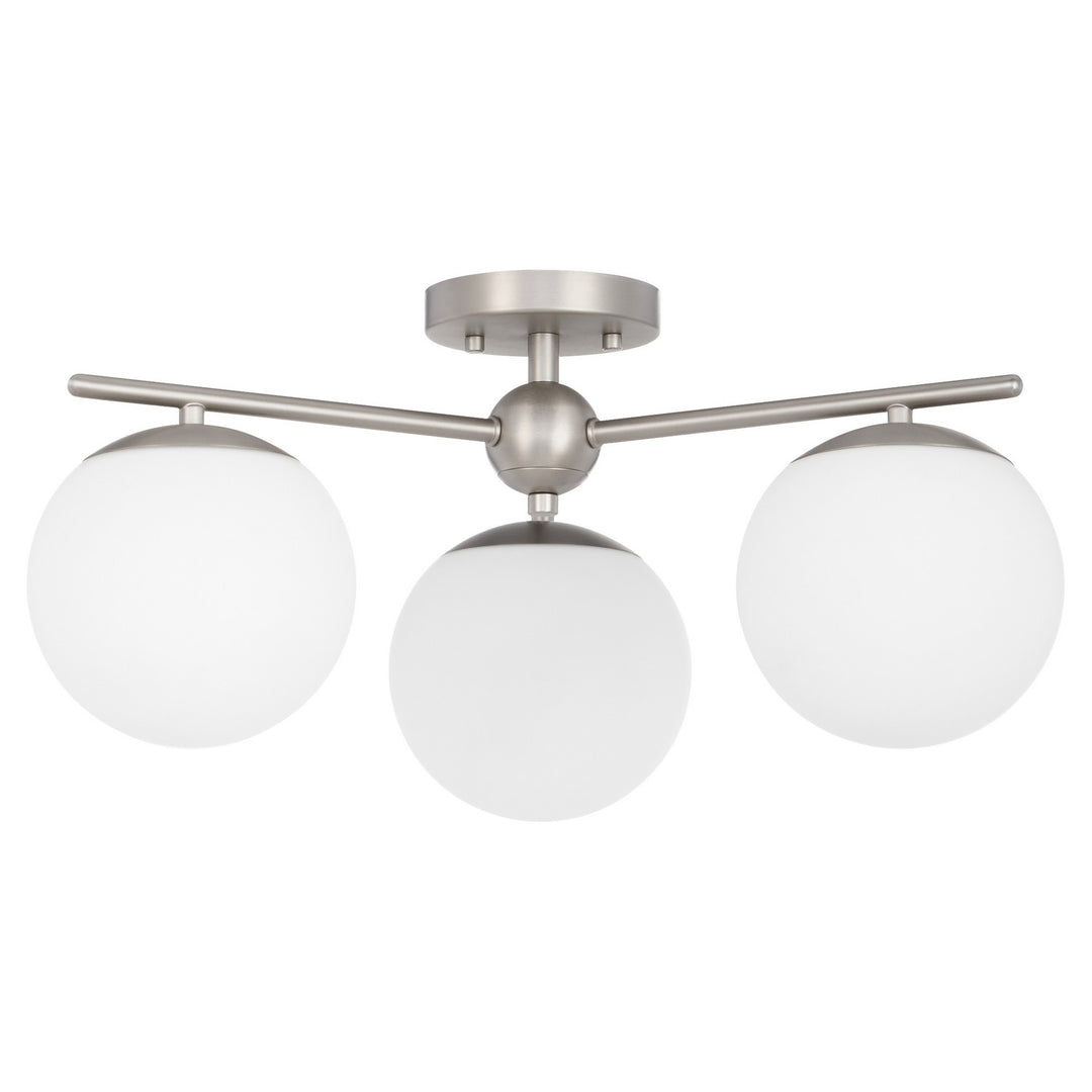 QuorumJasperThree Light Semi-Flush Mount