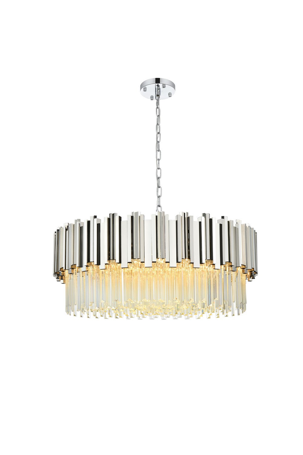 Elegant LightingWillowTen Light Chandelier