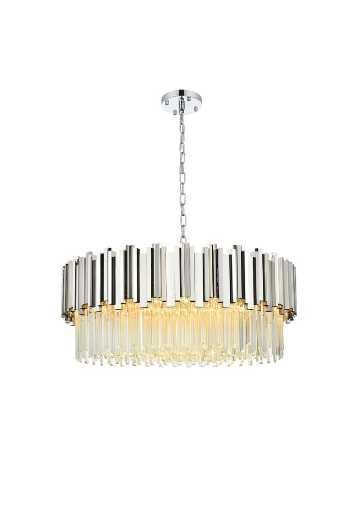 Elegant LightingWillowTen Light Chandelier
