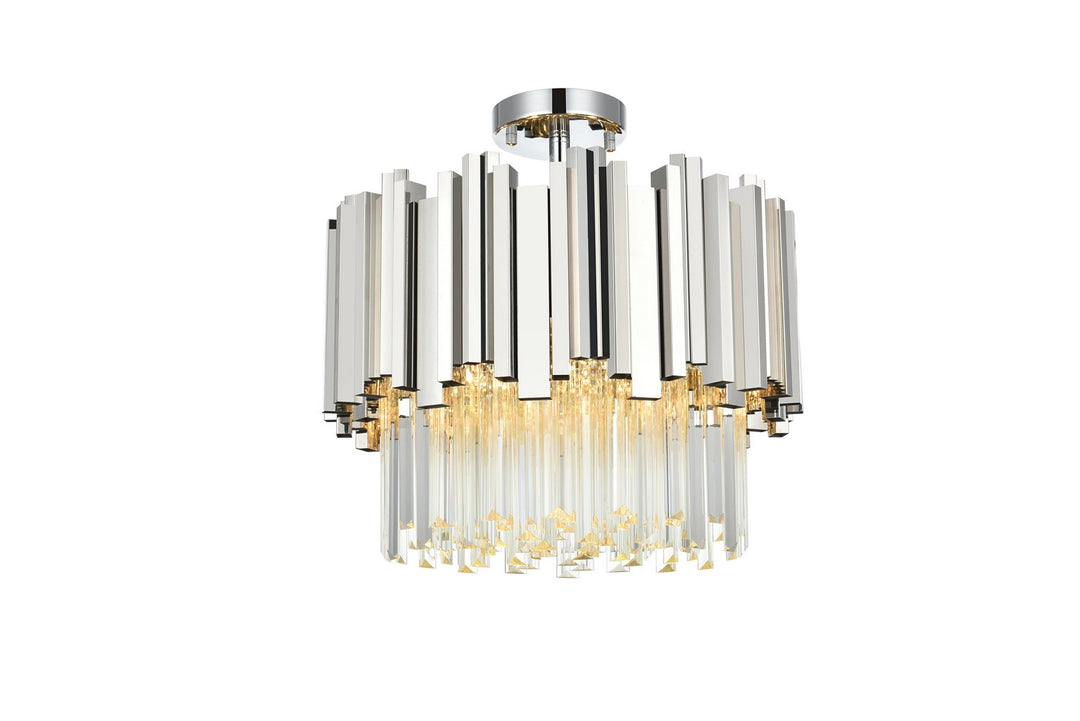 Elegant LightingWillowFour Light Flush Mount