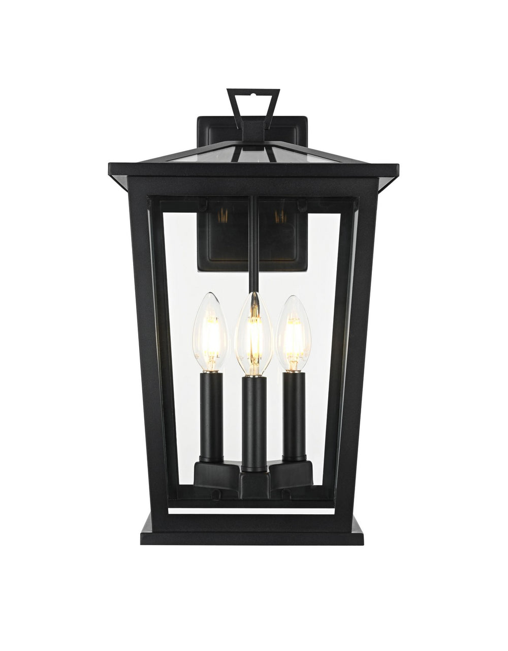Elegant LightingCaymanThree Light Outdoor Wall Sconce