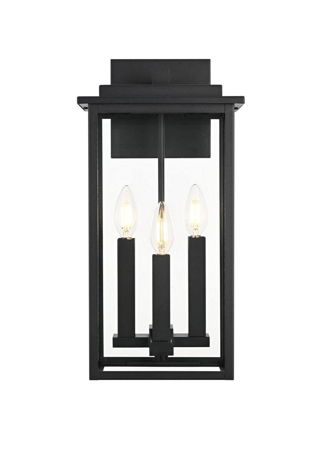 Elegant LightingKaysenThree Light Outdoor Wall Sconce