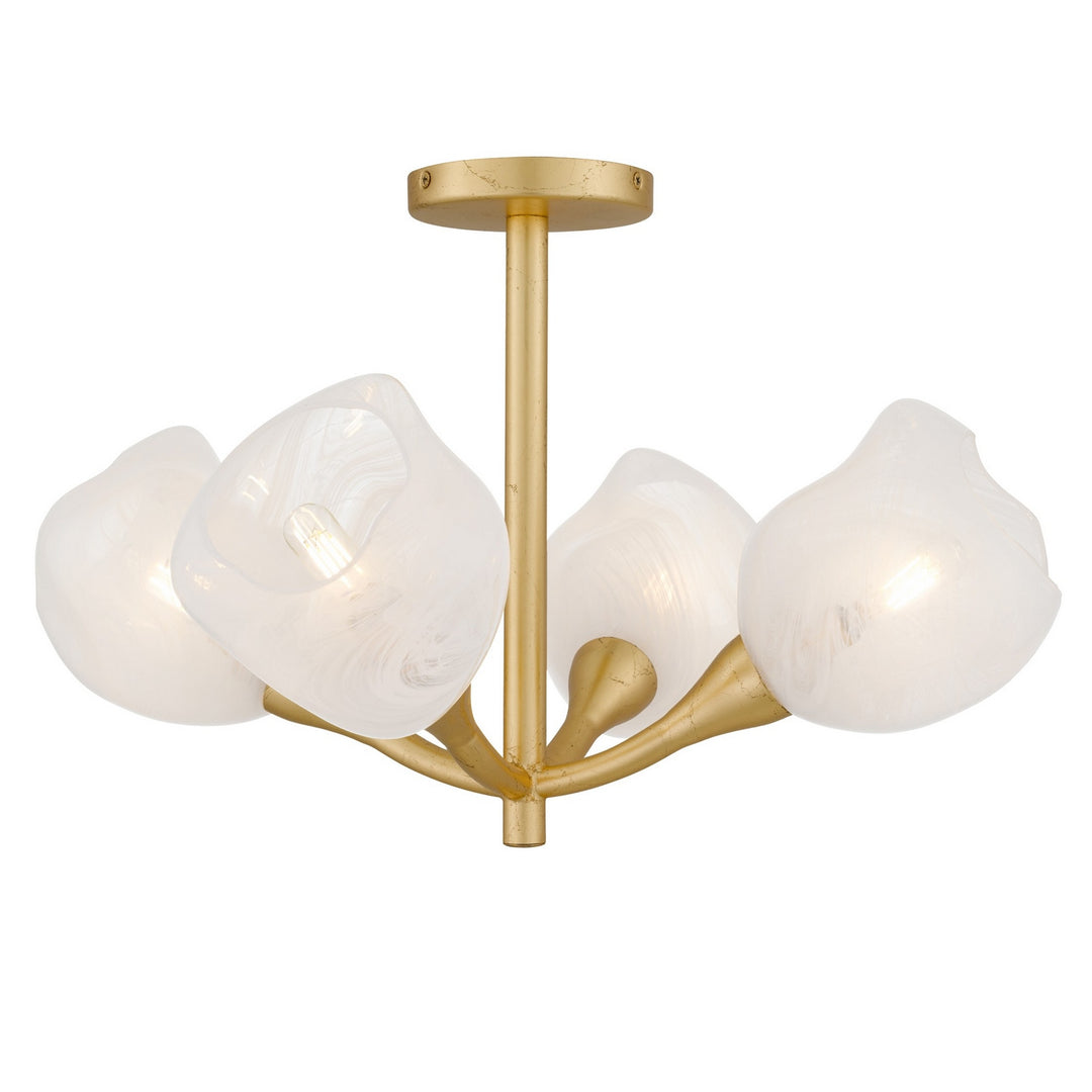 QuoizelAdelynFour Light Semi-Flush Mount