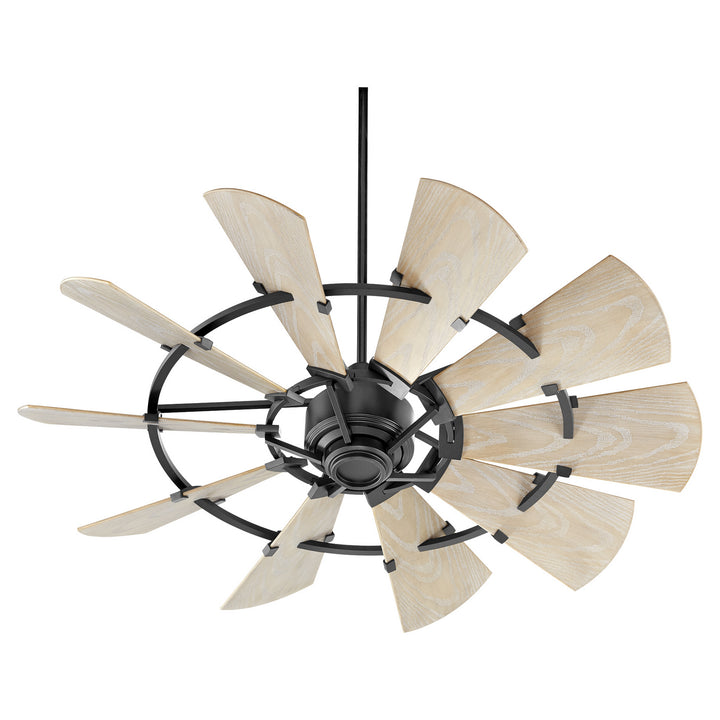 Quorum Windmill Indoor/Outdoor DC Farmhouse Patio Fan with Remote