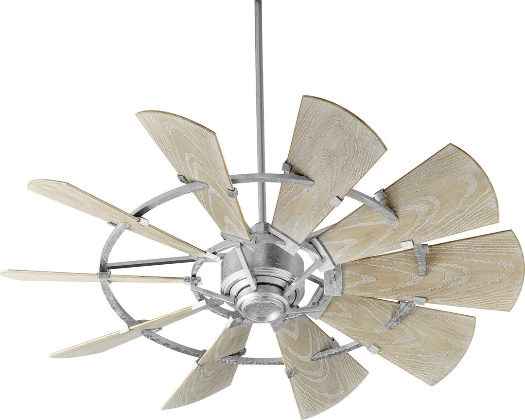 Quorum Windmill Indoor/Outdoor DC Farmhouse Patio Fan with Remote