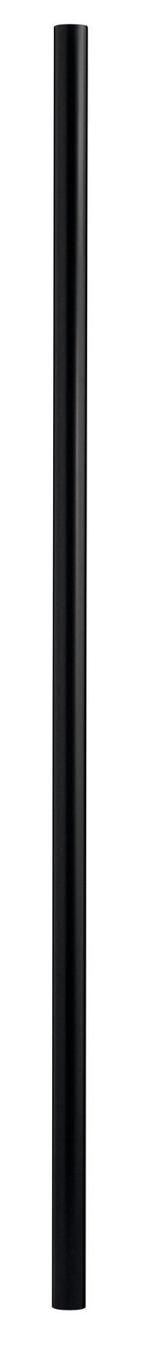 10Ft Post With Ground Outlet And Photocell Post in Black