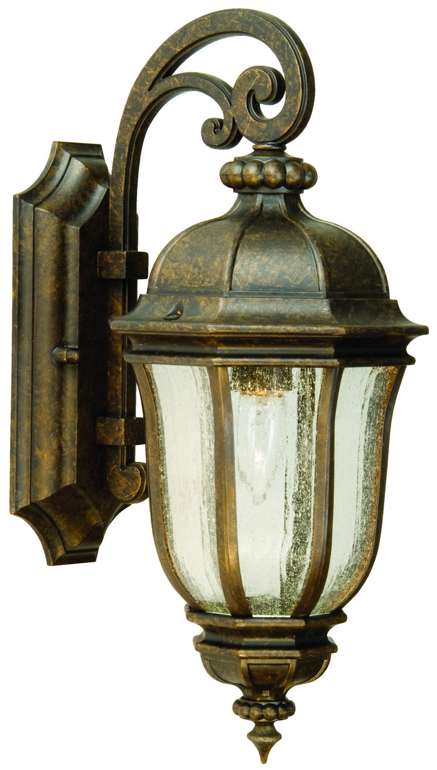 Harper One Light Wall Mount in Peruvian Bronze Outdoor