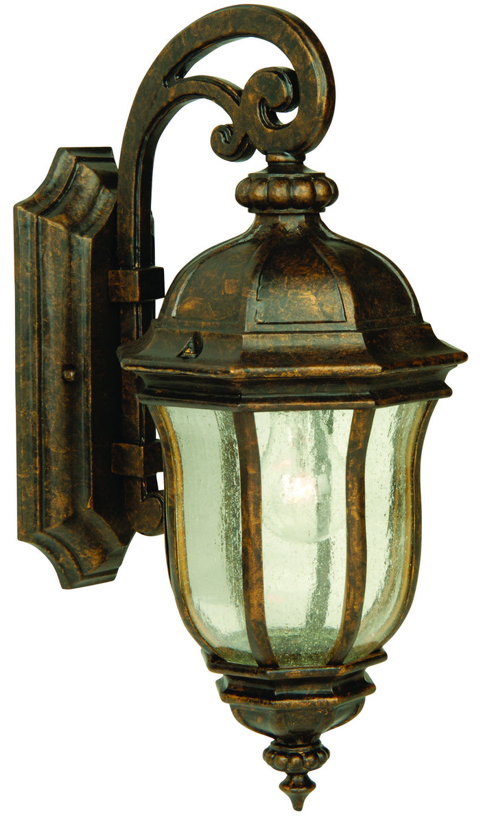 Harper One Light Wall Mount in Peruvian Bronze Outdoor