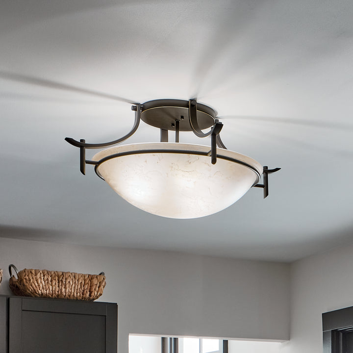 Kichler Three Light Semi Flush Mount