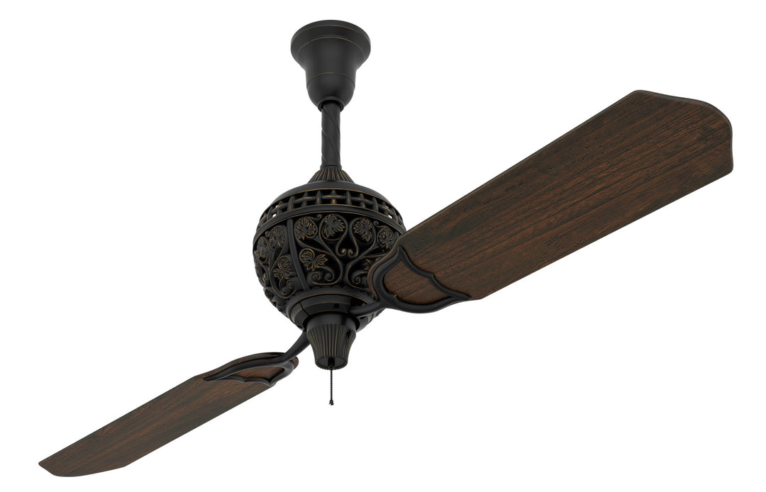 Hunters 1886 Limited Edition 60" Pull Chain Ceiling Fan in Midas Black