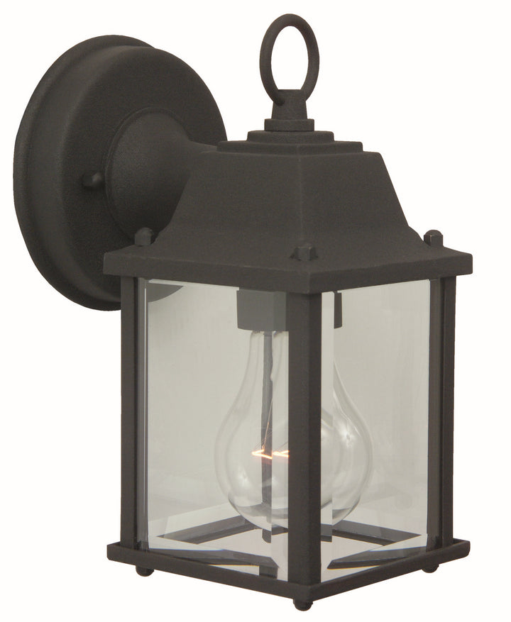 Coach Lights Cast One Light Wall Mount in Textured Black