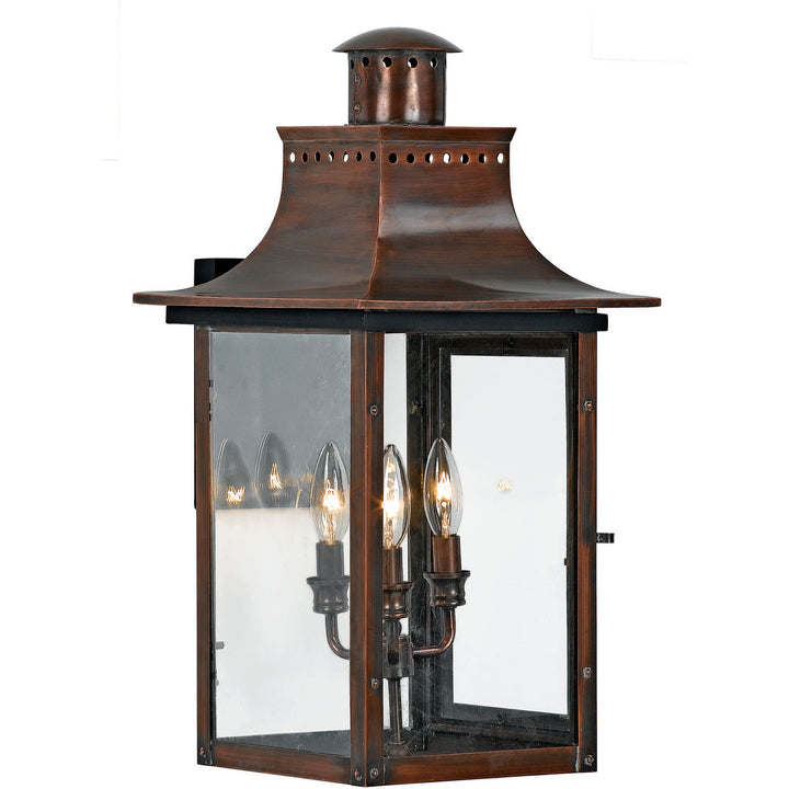 Quoizel Three Light Outdoor Wall Lantern