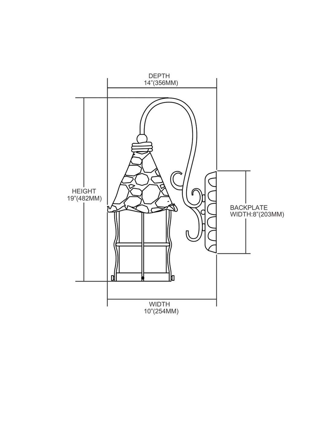 ELK Home One Light Outdoor Wall Sconce