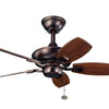 Kichler Canfield | 30" Damp-Rated Ceiling Fan