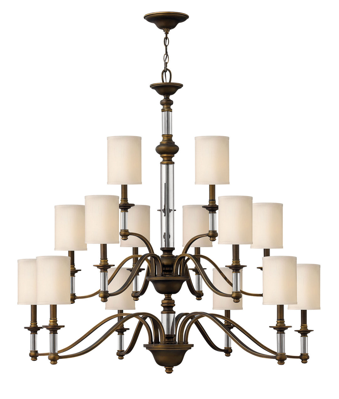 Sussex LED Foyer Chandelier in English Bronze