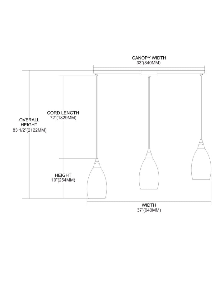 ELK Home Three Light Pendant