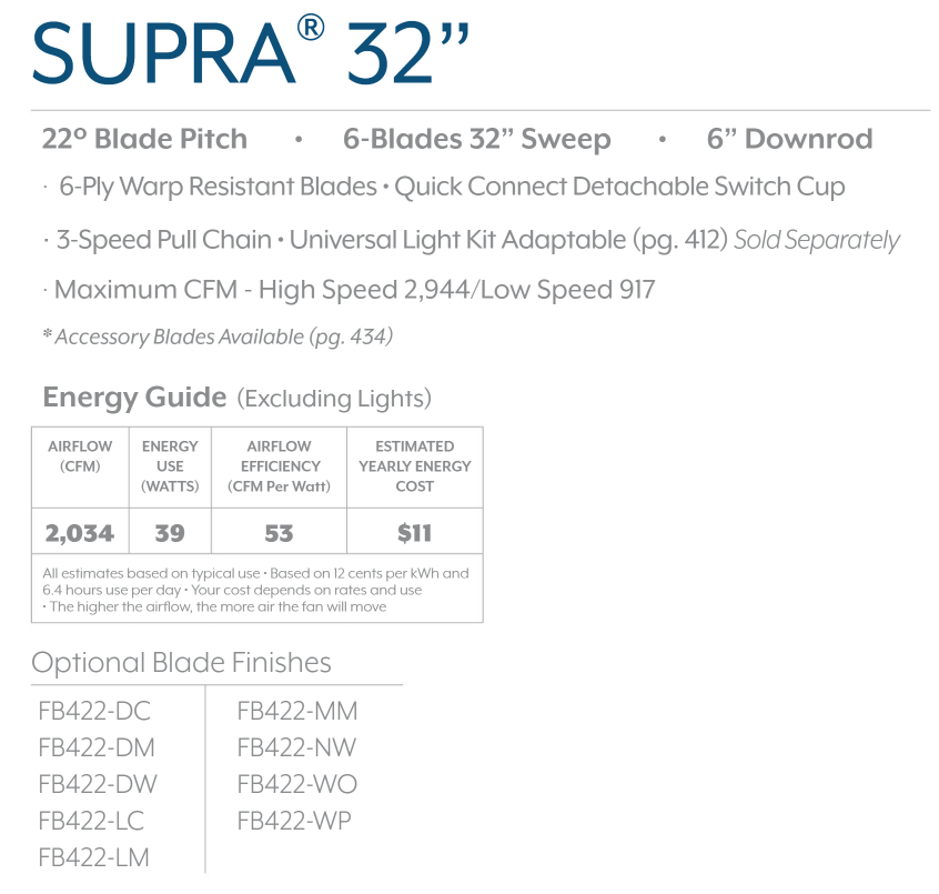 Minka Aire Supra Pull Chain Ceiling Fan