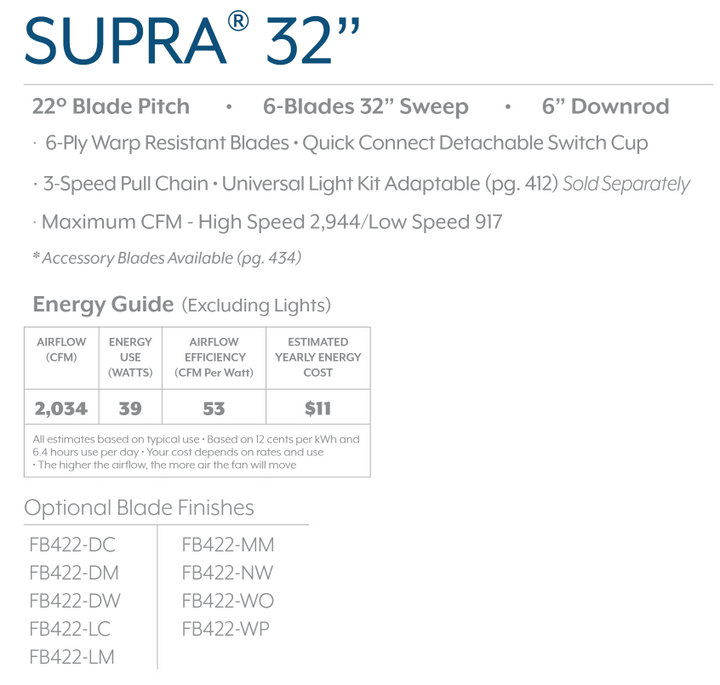 Minka Aire Supra Pull Chain Ceiling Fan