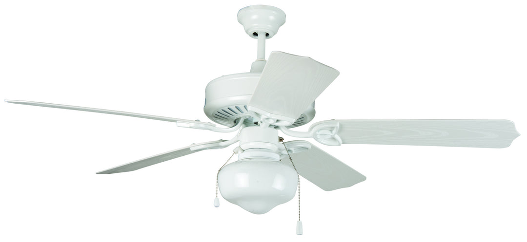 Bowl LED Fan Light Kit in White