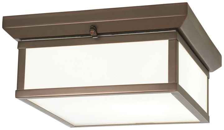 Minka Lavery Two Light Flush Mount in Harvard Court Bronze (Plated)