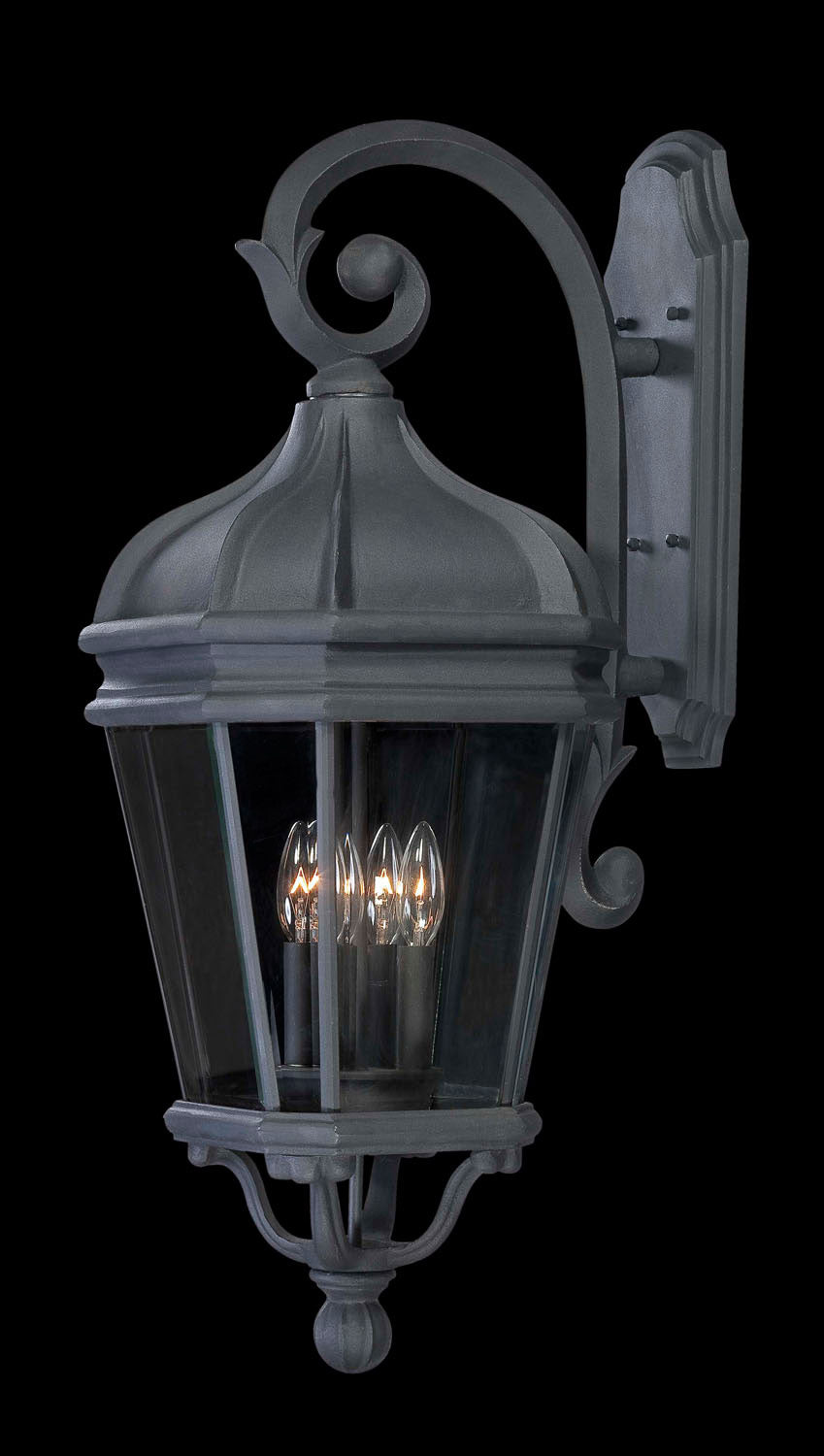 Minka Lavery Harrison Four Light Wall Mount in Coal