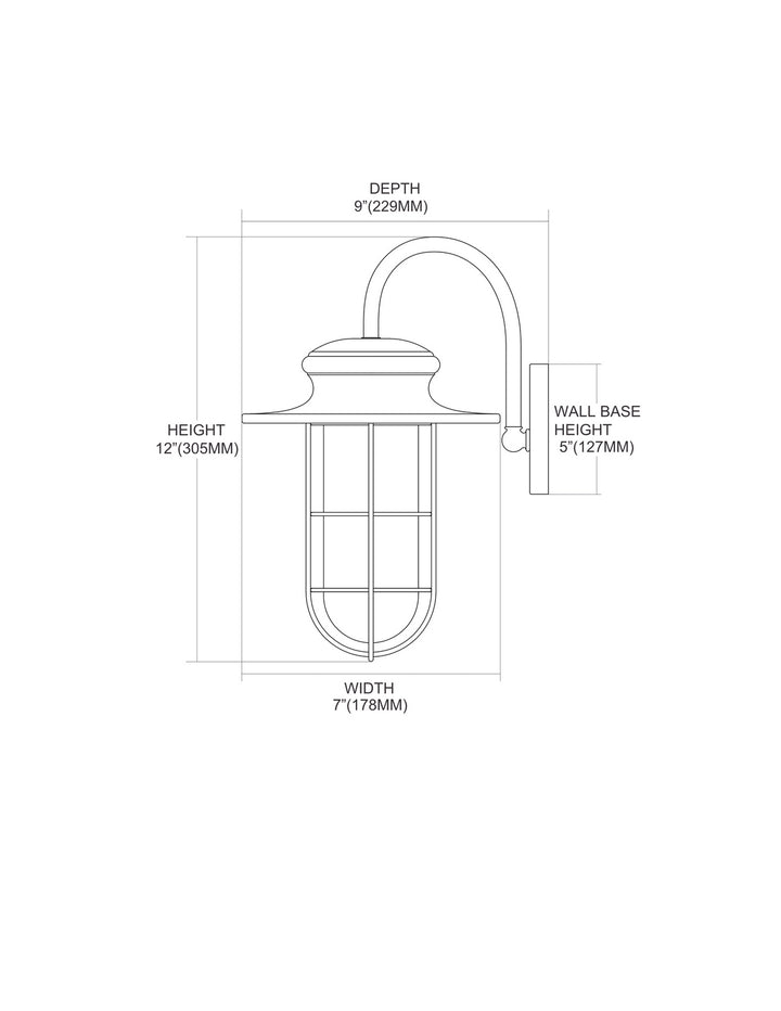 ELK Home One Light Outdoor Wall Sconce