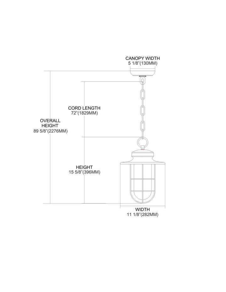 ELK Home One Light Outdoor Pendant