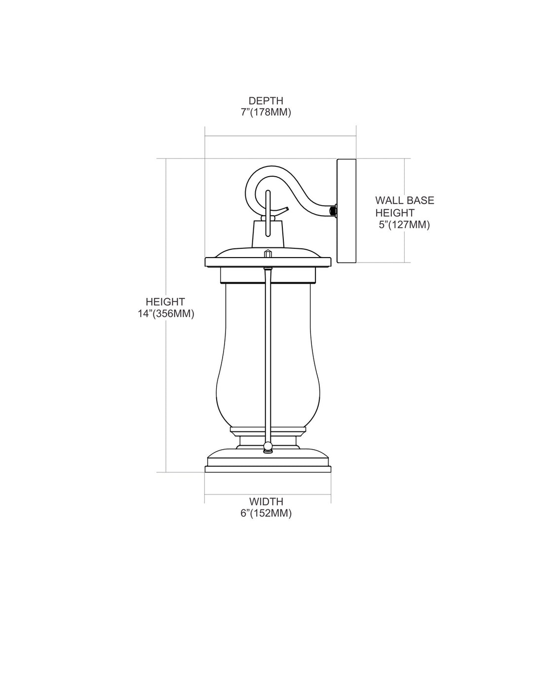 ELK Home One Light Outdoor Wall Sconce