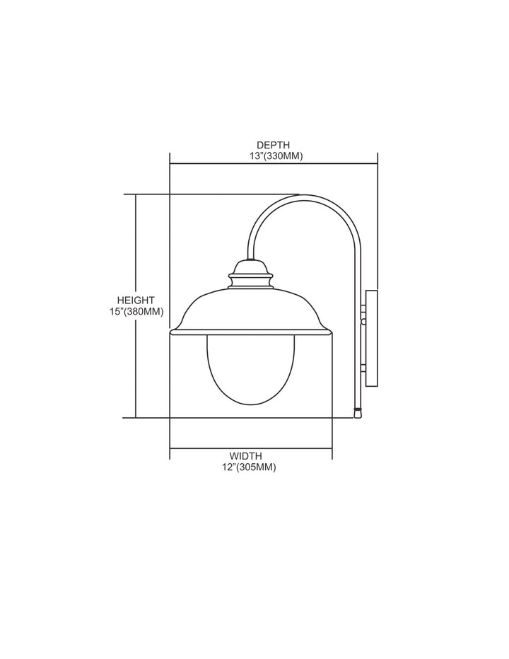 ELK Home One Light Outdoor Wall Sconce