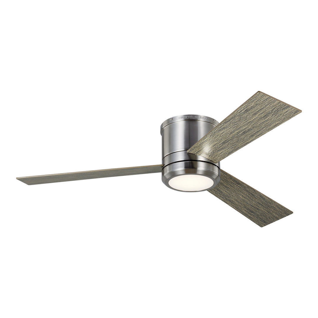 Generation Lighting Clarity Flushmount Ceiling Fan with 20W LED Light and Wall/Remote Control