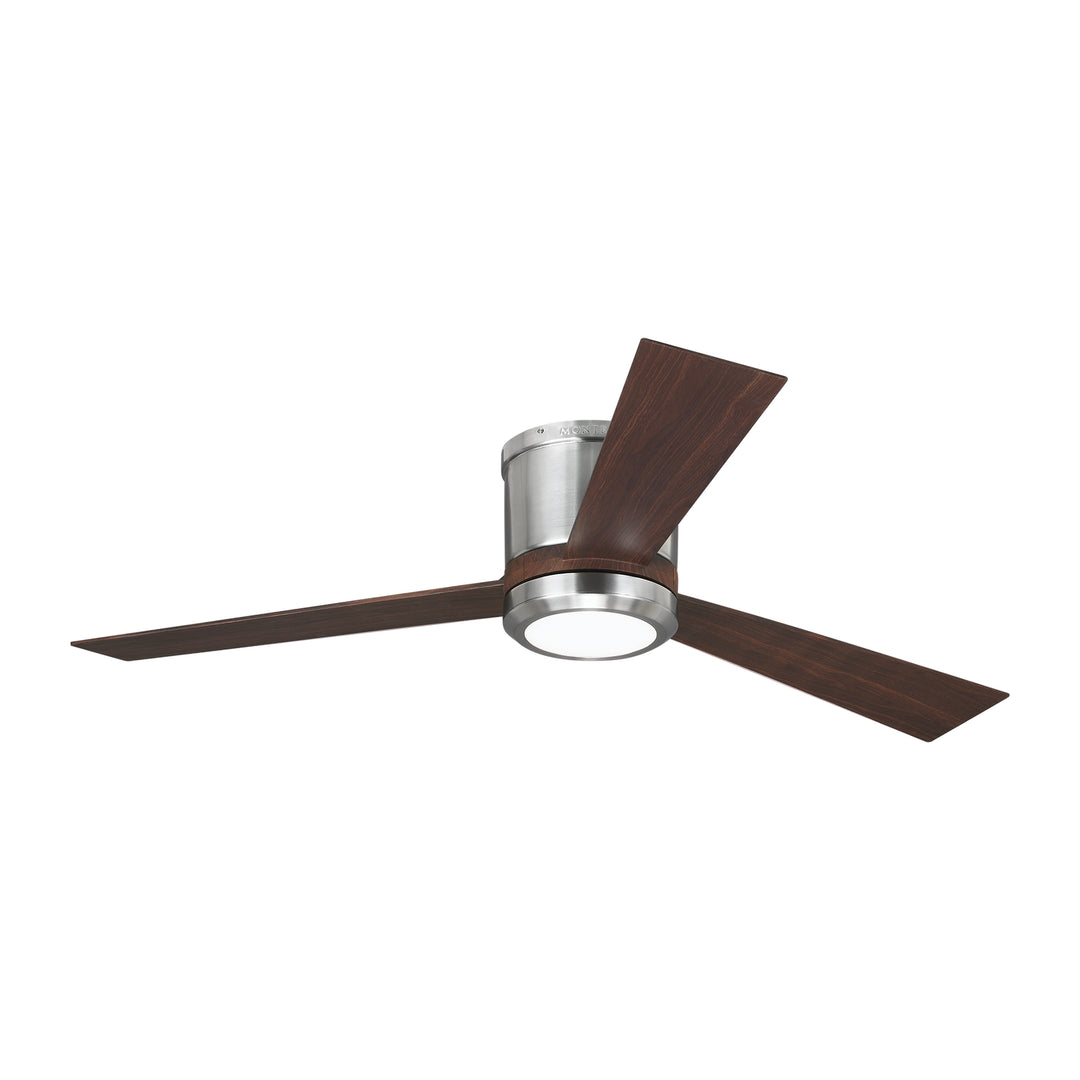 Generation Lighting Clarity Flushmount Ceiling Fan with 20W LED Light and Wall/Remote Control