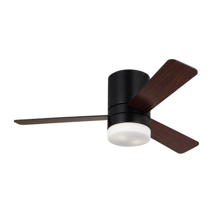 Generation Lighting Era Indoor/Outdoor Flushmount Ceiling Fan with LED and Wall Control