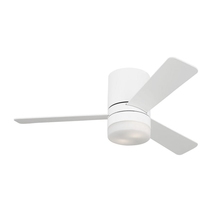 Generation Lighting Era Indoor/Outdoor Flushmount Ceiling Fan with LED and Wall Control