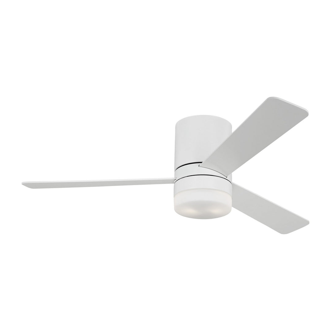 Generation Lighting Era Indoor/Outdoor Flushmount Ceiling Fan with LED and Wall Control