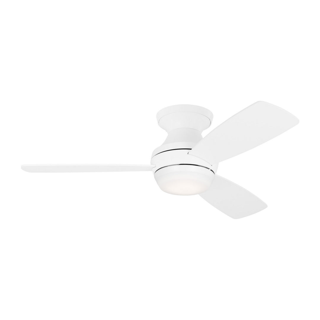 Visual Comfort Ikon Flushmount Ceiling Fan with 20W LED and Remote