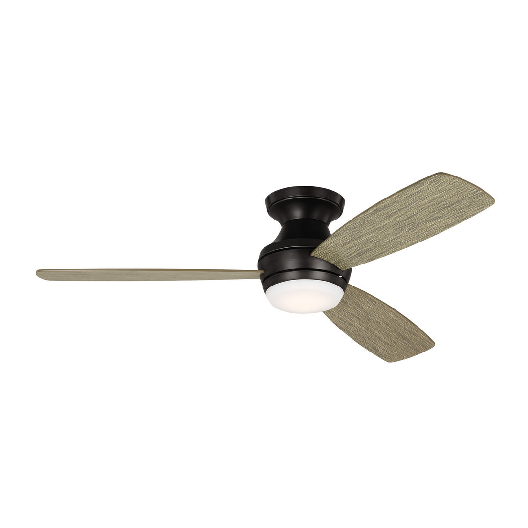 Visual Comfort Ikon Flushmount Ceiling Fan with 20W LED and Remote