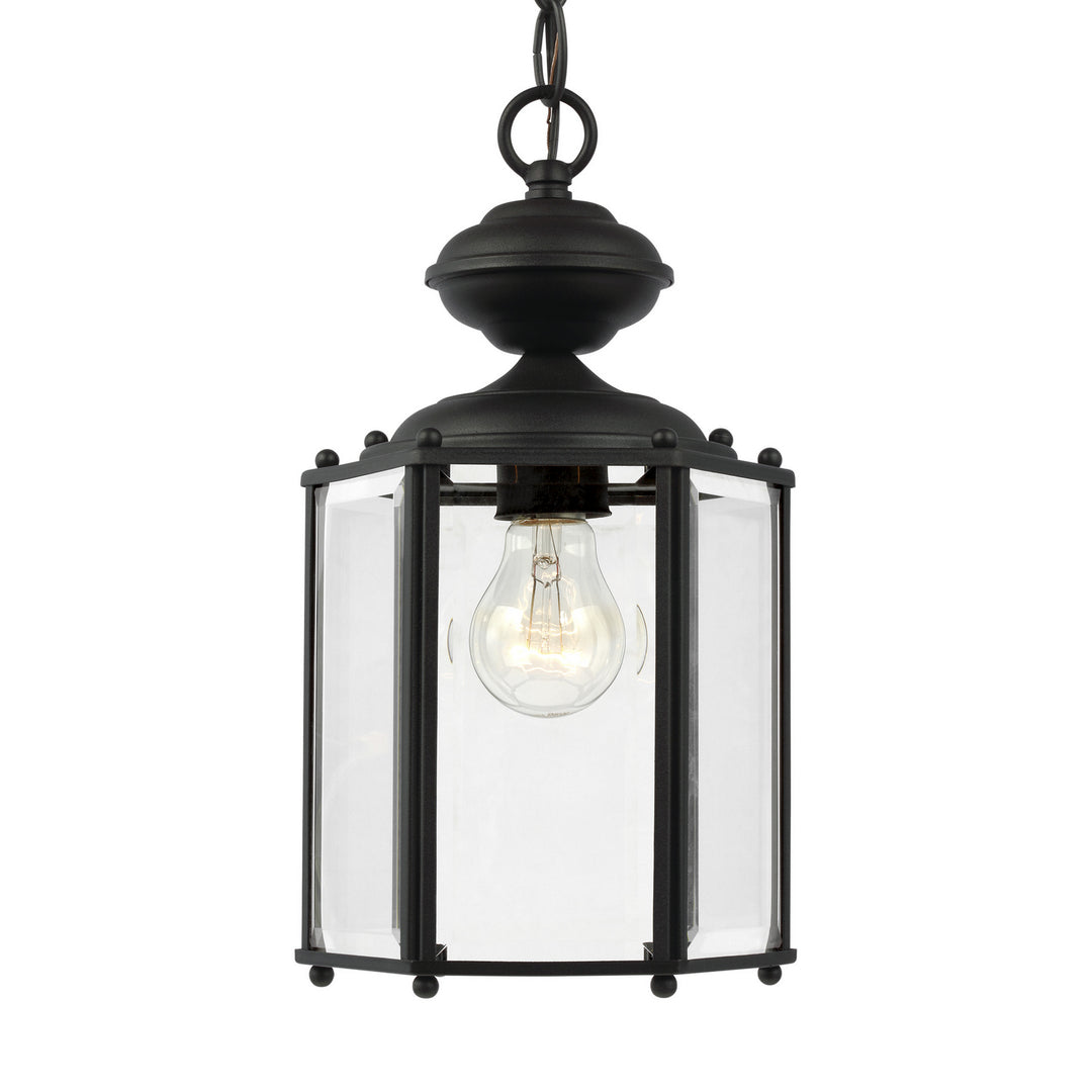 Generation Lighting. One Light Outdoor Semi-Flush Convertible Pendant