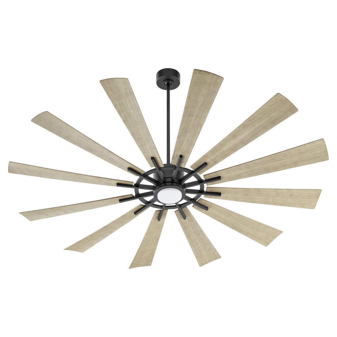 Quorum Cirque Indoor/Outdoor DC 18W LED Patio Fan with Wall Control