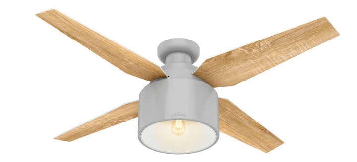 Hunter Fan Cranbrook 52" Mid Century Modern Flushmount Ceiling Fan with 5W LED and Remote