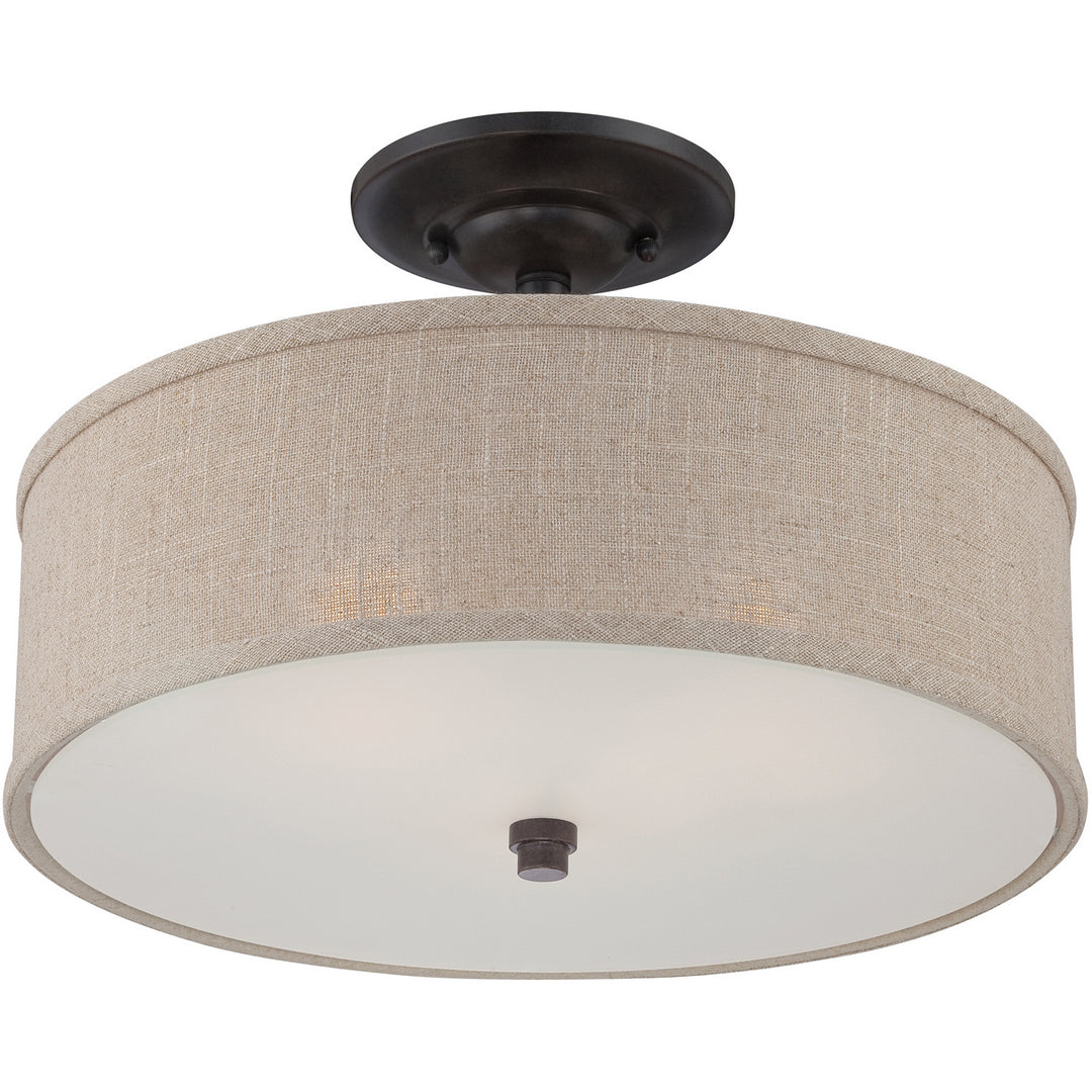 Quoizel Three Light Semi-Flush Mount