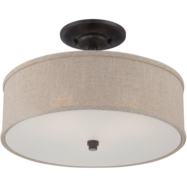 Quoizel Three Light Semi-Flush Mount