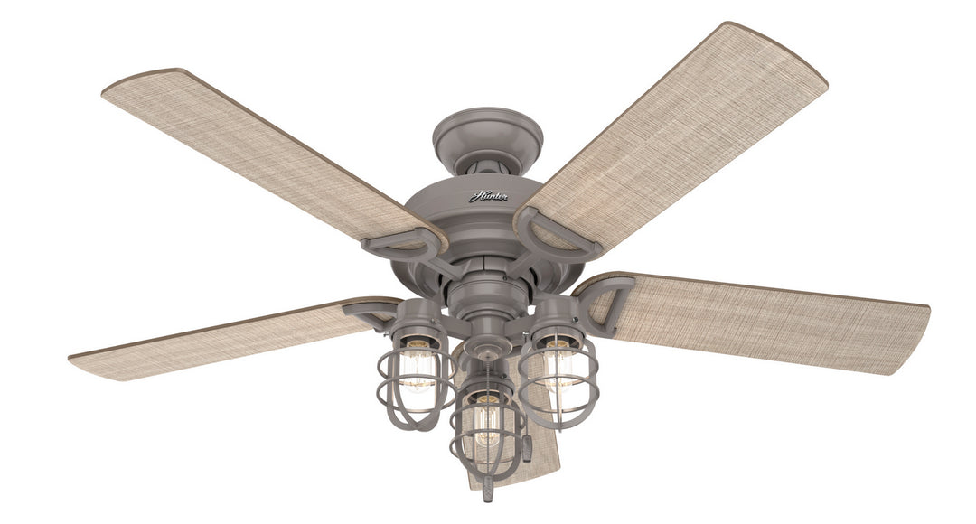 Hunter Fan Starklake 52" Indoor/Outdoor Pull Chain Ceiling Fan with 10.5W LED