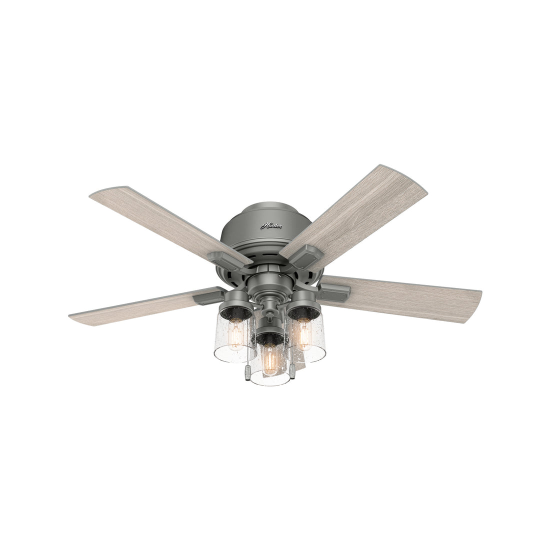 Hunter Fan Hartland Flushmount Pull Chain Ceiling Fan with 10W LED