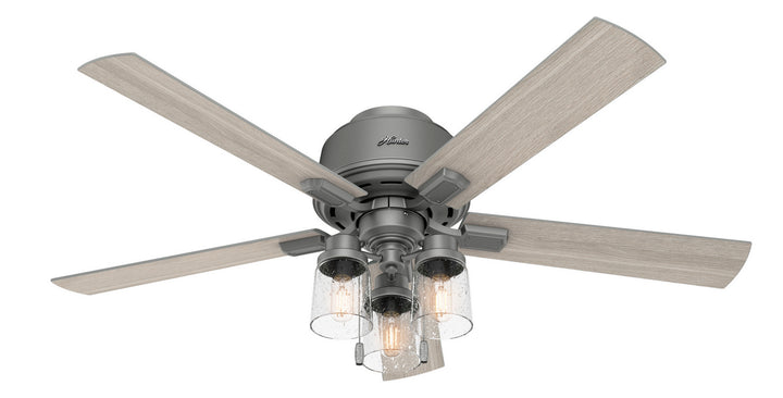 Hunter Fan Hartland Flushmount Pull Chain Ceiling Fan with 10W LED