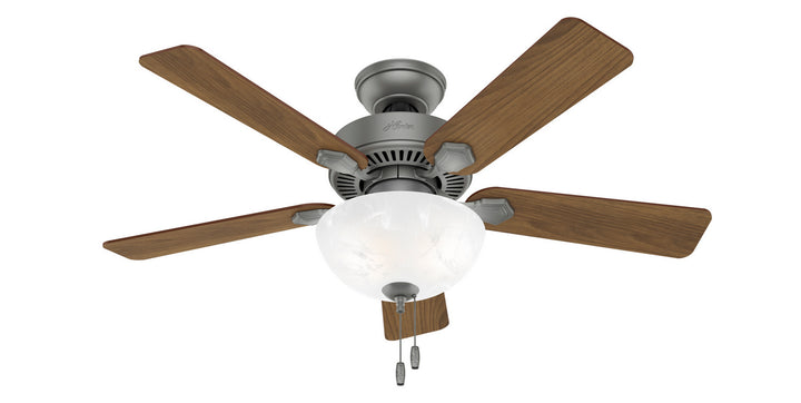 Hunter Fan Swanson 44" Indoor Pull Chain Ceiling Fan with 19.5W LED Bowl