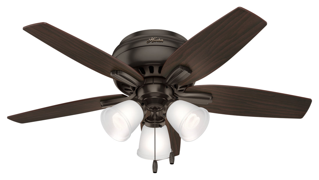 Hunter Fan Newsome 42" Flushmount Pull Chain Ceiling Fan with 27W LED