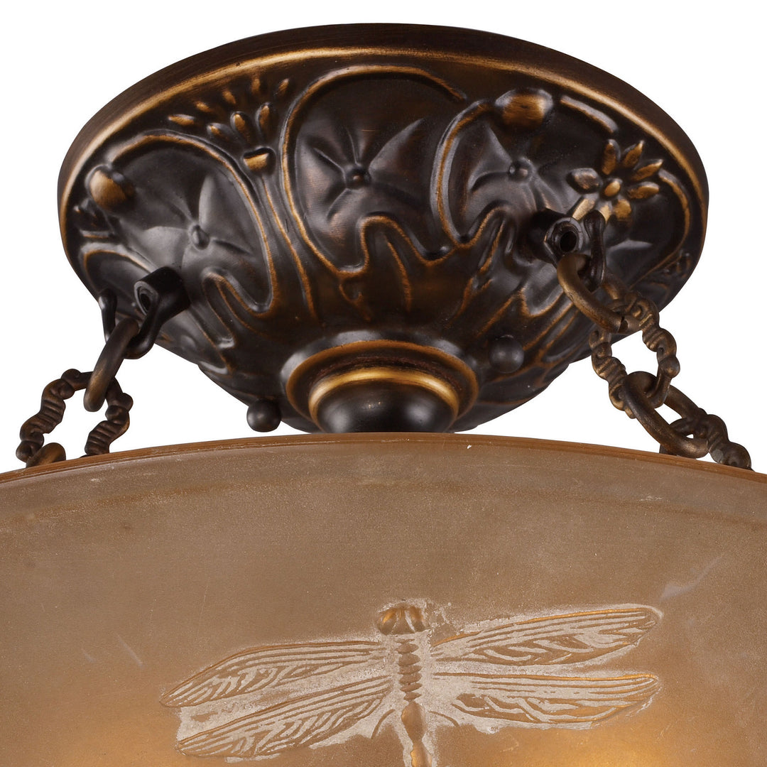 ELK Home Three Light Semi Flush Mount