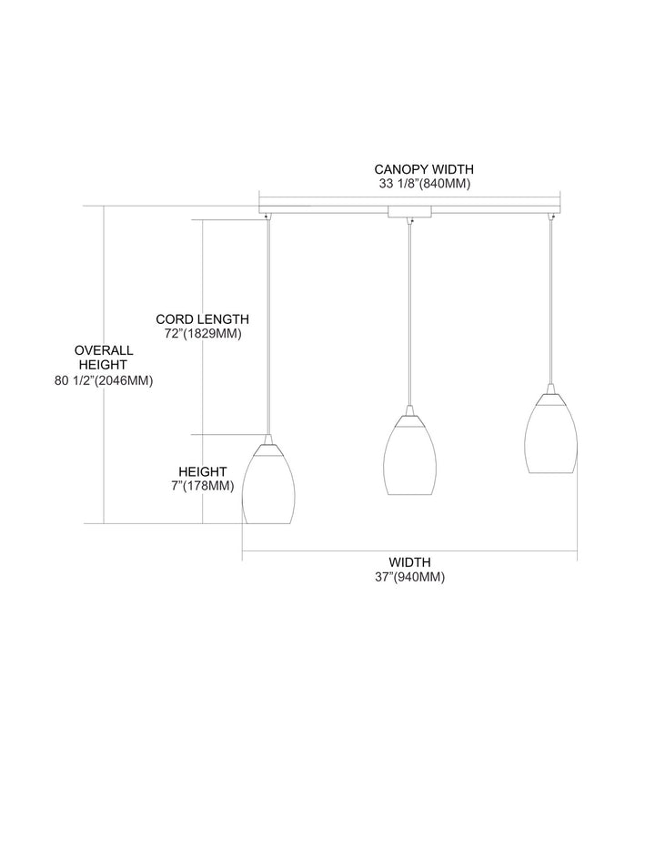 ELK Home Three Light Pendant