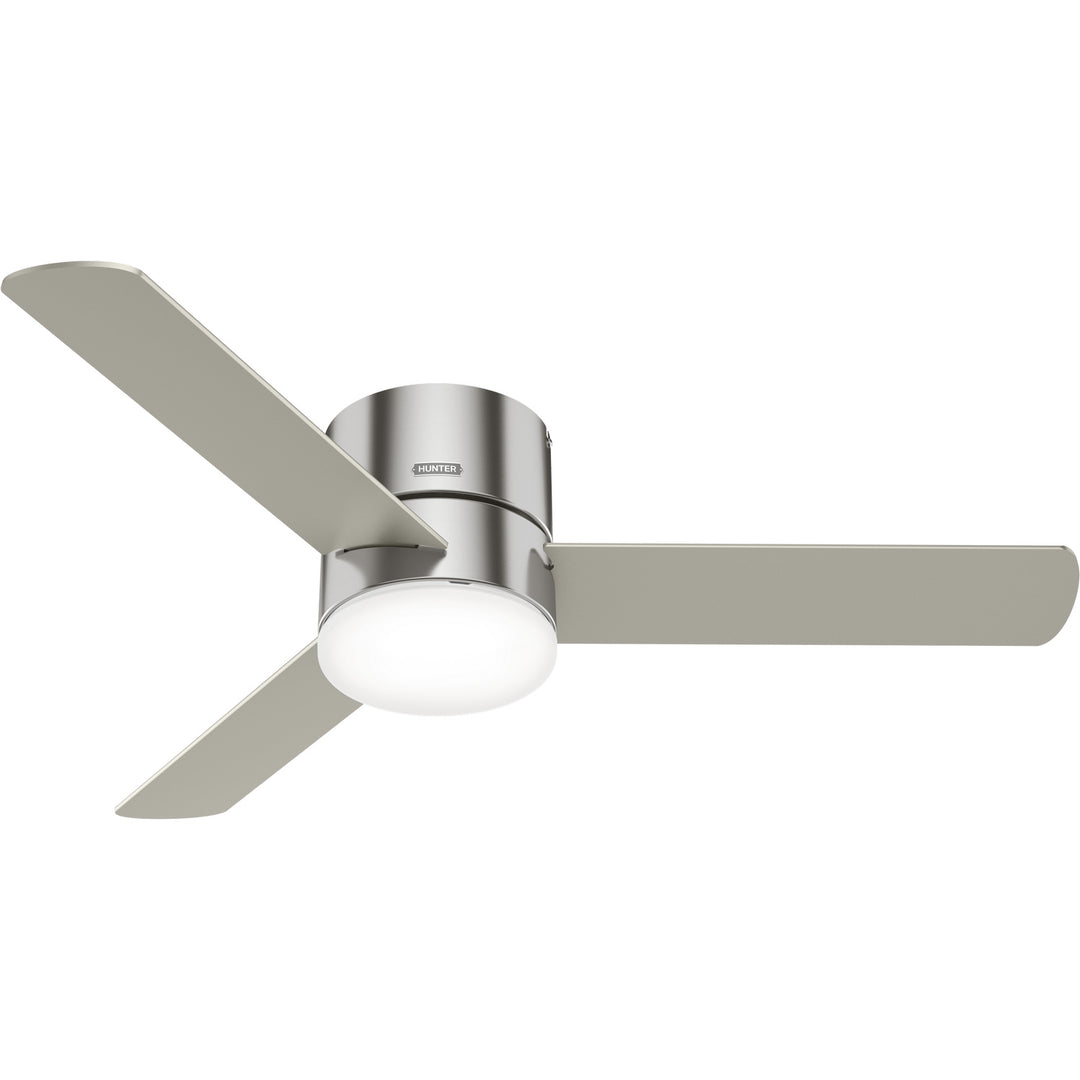 Hunter Fan Minimus Indoor Flushmount Ceiling Fan with 16WLED and Remote